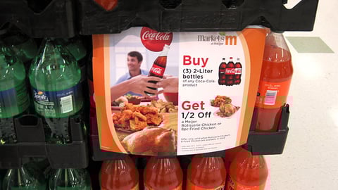 Coca-Cola Meijer Cross-Merch Incentive Sign