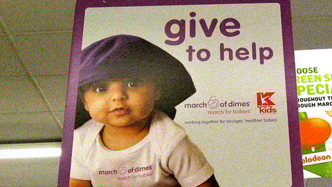 Kmart March of Dimes Ceiling Sign