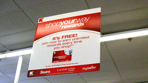 Kmart 'Shop Your Way' Ceiling Sign