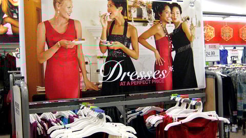 Target Apparel Holiday Rack Header