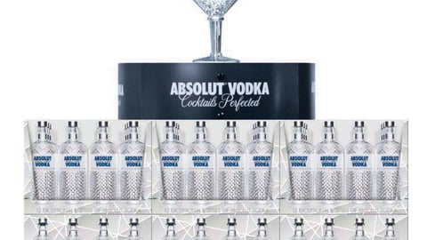 Absolut Glimmer Holiday Display