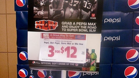 PepsiCo 'Party With The Pros' Super Bowl Pole Topper