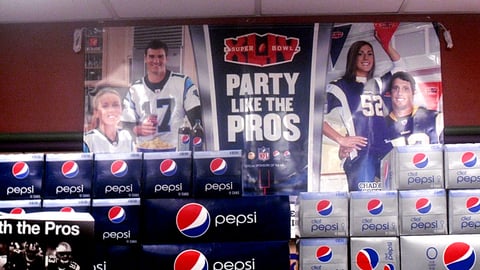 PepsiCo 'Party Like The Pros' Super Bowl Banner