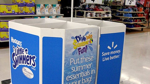 Huggies Juicy Juice Walmart Dump Bin