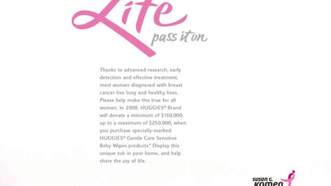 Huggies Breast Cancer Awareness Print Ad