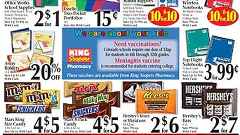King Soopers 'Back To School' Feature
