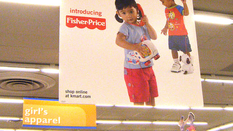 Kmart Fisher-Price Ceiling Sign