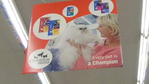 Kmart Champion Breed Ceiling Sign
