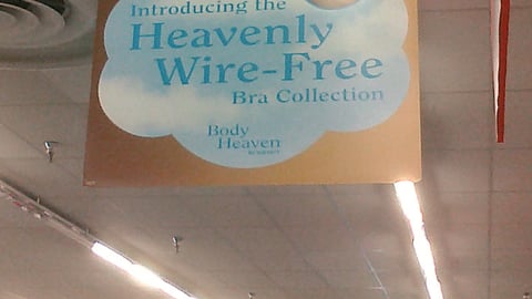 Kmart Heavenly Bra Collection Sign
