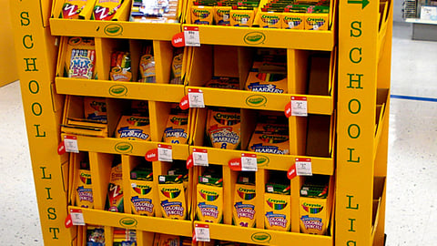 Crayola Kmart Back-to-School Pallet Display