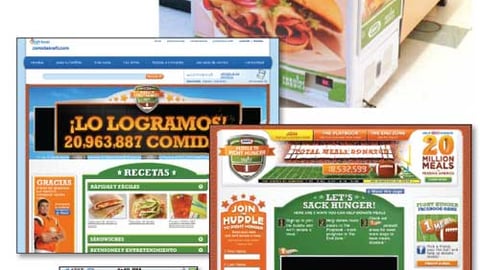 Kraft 'Huddle to Fight Hunger' Campaign