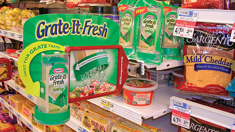 Kraft Parmesan Cheese Shelf Talker