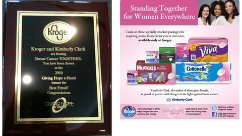 Kimberly-Clark / Kroger Award Plaque