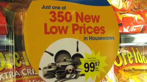 Kroger 'New Low Prices' Cooler Cling