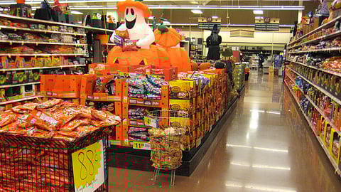 Kroger Halloween Candy Merchandising