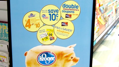 Kroger 'Ways to Save' Stanchion