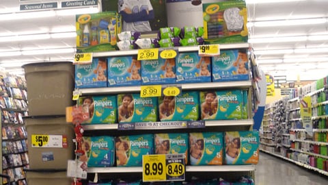 Kroger Pampers 'Game Day' Endcap