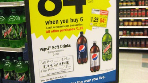 Kroger PepsiCo 'Savings Event' Stanchion Sign