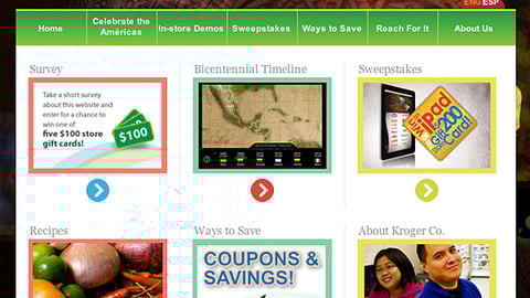 Kroger 'Celebrate the Americas' Website