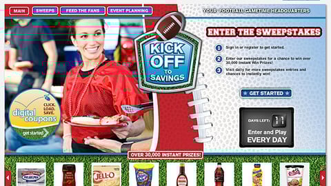 Kroger 'Kick Off to Savings' Website
