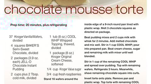 Kroger Kraft 'My Recipes' Feature