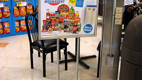 Kroger '10 Item Mega Event' Stanchion