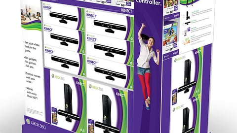 Microsoft Kinect Half Pallet Display