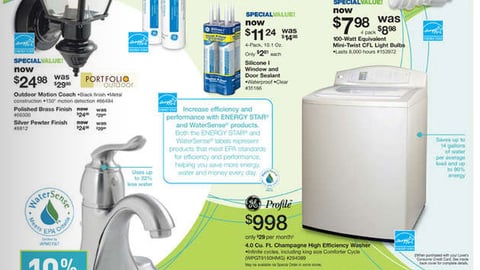 Lowe's Save Energy Feature