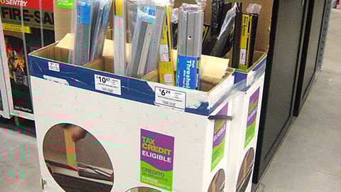 M-D Lowe's 'Tax Credit' Dump Bins