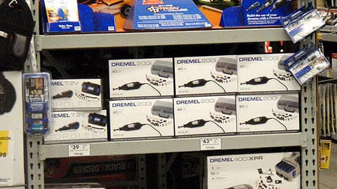 Lowe's Dremel Racing Endcap