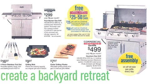 Lowe's Char-Broil Grill Incentive Feature