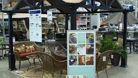Lowe's Patio Furniture Seasonal Display