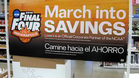 Lowe's 'March Into Savings' Banner