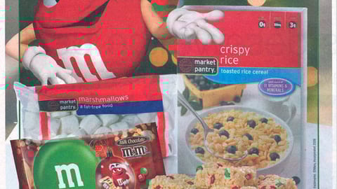 M&M's Target Holiday Co-Equity FSI