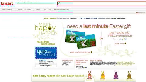 Kmart 'Make Happy Happen' Microsite
