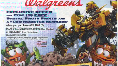 Mars Walgreens 'Transformers' Co-Equity FSI