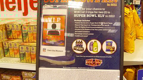 Meijer PepsiCo Super Bowl Sweeps Entry Stand