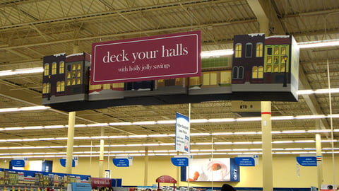 Meijer 'Deck Your Halls' Ceiling Vignette