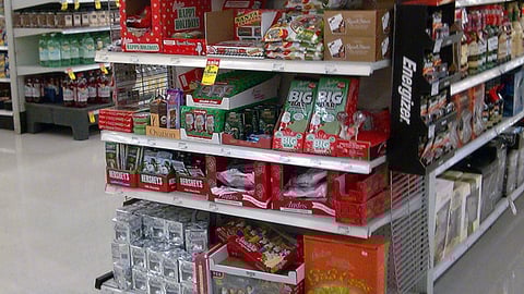 Meijer Holiday Candy Endcap
