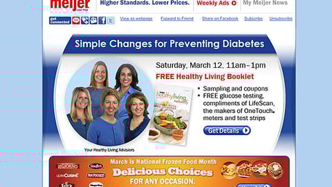 Nestle Meijer 'Delicious Choices' Email Ad