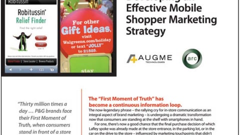"Upward Mobility: Developing an Effective Mobile Shopper Marketing Strategy" White Paper