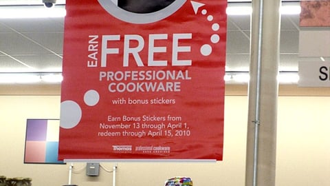 Acme Free Cookware Ceiling Banner