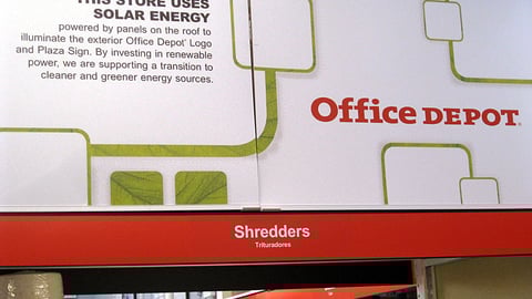 Office Depot Solar Energy Header
