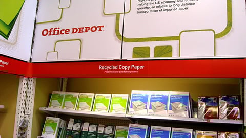Office Depot Recycled Paper In-Line Header