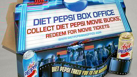 Diet Pepsi Box Office End-Aisle Display