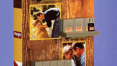 Wrangler Fragrance Floorstand for Wal-Mart