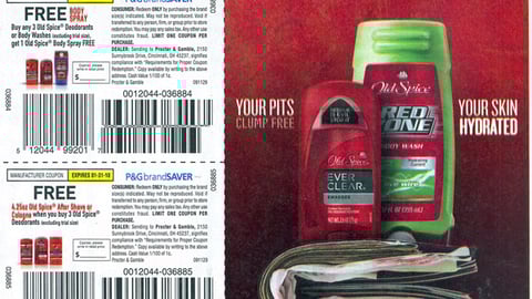 Old Spice 'Keep Your Wallet Thick' FSI