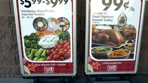 Fresh & Easy Prepared Foods Stanchion Signs