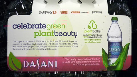 Dasani Safeway 'Celebrate Green' Neck Hanger