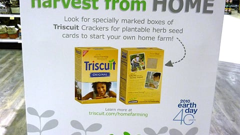 Triscuit Safeway 'Harvest from Home' Pallet Display